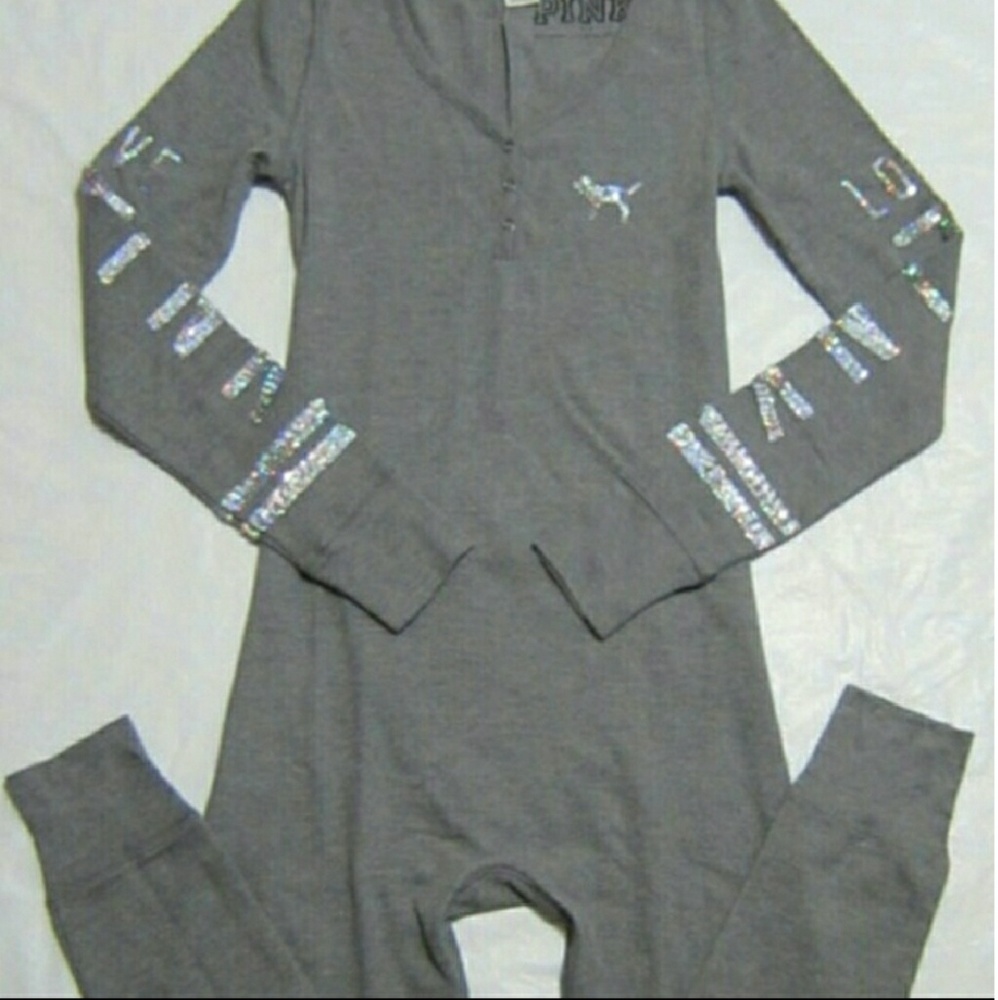 Size Small Victoria Secret Pink Gray Onesie